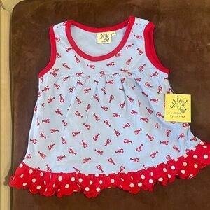 NWT -Lobster Print top - 2T